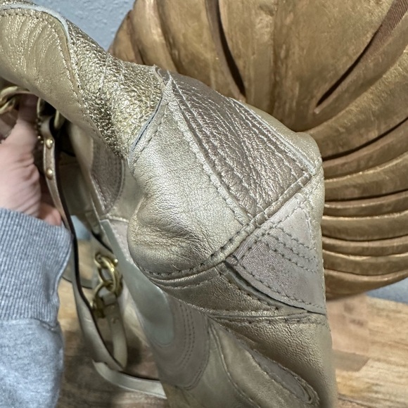 Coach Y2K 2000s Metallic Patchwork Shoulder Bag with Crossbody Strap - Picture 8 of 9